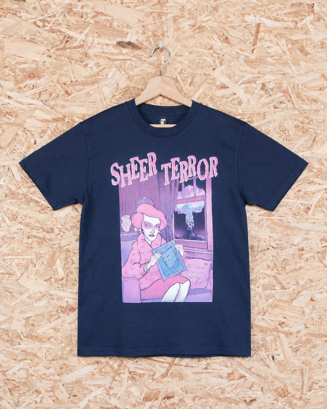 Sérigraphie 4 couleurs, t-shirt marine, devant